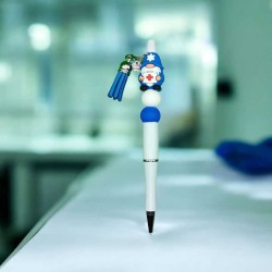 Vrolijke Zorgkabouter Pen - Wit