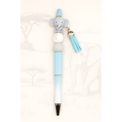 Elefantastisch Penne-Charm - Licht blauwe Tassel