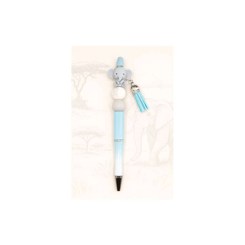Elefantastisch Penne-Charm - Licht blauwe Tassel
