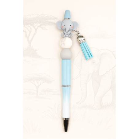 Elefantastisch Penne-Charm - Licht blauwe Tassel